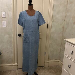 Studio Ease Casual Blue Denim Dress